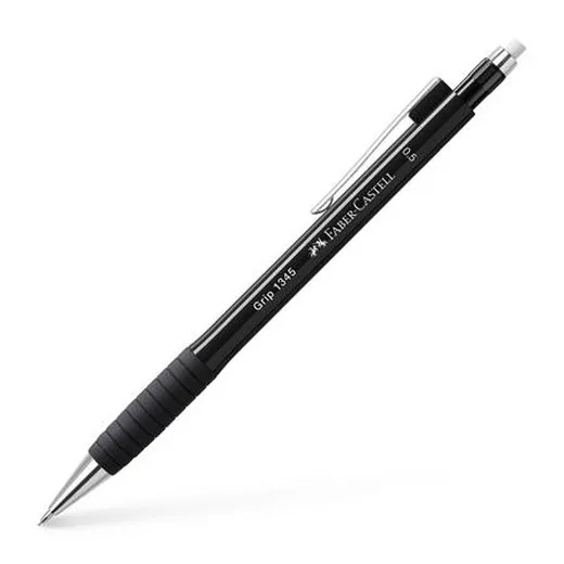 Mikroceruzka, 0,5 mm, FABER-CASTELL "Grip 1345", čierna