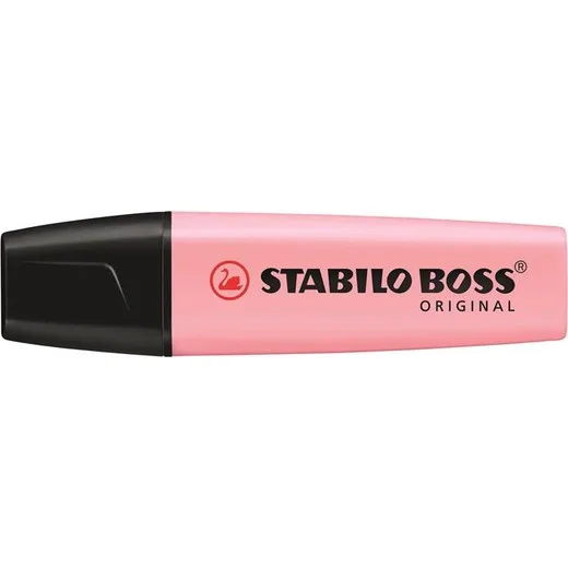 Zvýrazňovač, 2-5 mm, STABILO "BOSS original Pastel", ruža