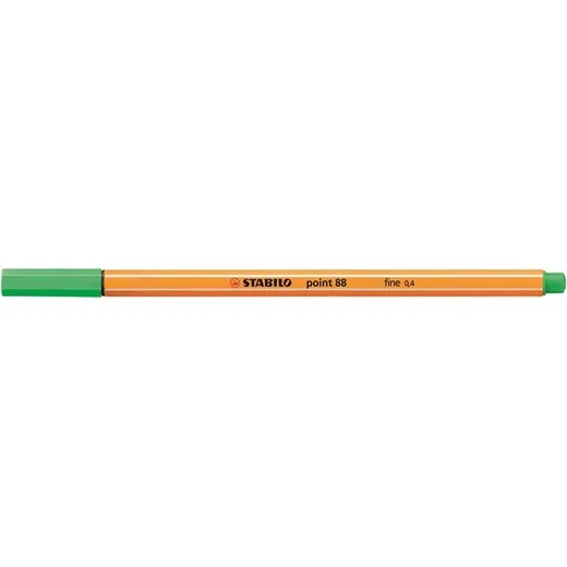 Liner, 0,4 mm, STABILO "Point 88", svetlý smaragdový