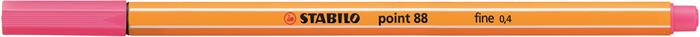 Liner, 0,4 mm, STABILO "Point 88", ružovo fialový