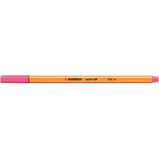 Liner, 0,4 mm, STABILO "Point 88", ružovo fialový