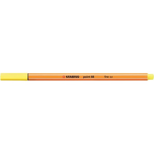 Liner, 0,4 mm, STABILO "Point 88", citrónovo žltý