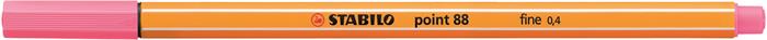 Liner, 0,4 mm, STABILO "Point 88", svetloružový