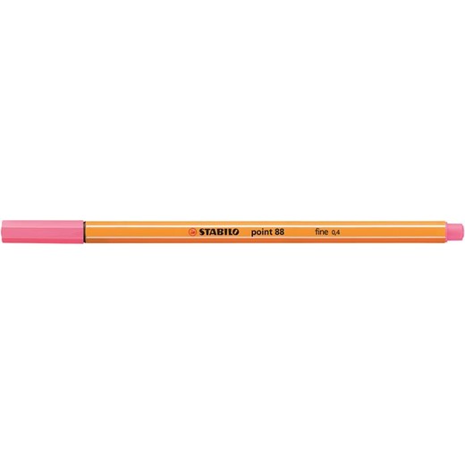 Liner, 0,4 mm, STABILO "Point 88", svetloružový