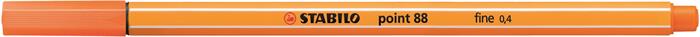 Liner, 0,4 mm, STABILO "Point 88", svetločervený