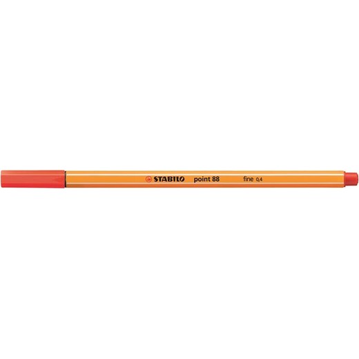 Liner, 0,4 mm, STABILO "Point 88", svetločervený