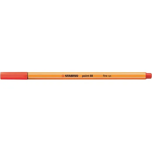 Liner, 0,4 mm, STABILO "Point 88", svetločervený