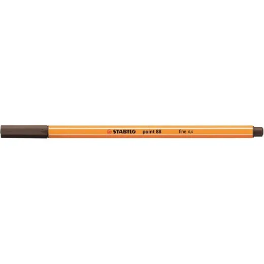 Liner, 0,4 mm, STABILO "Point 88", umbrový hnedý