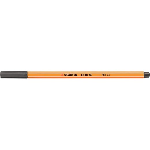 Liner, 0,4 mm, STABILO "Point 88", tmavý ľadovo sivý