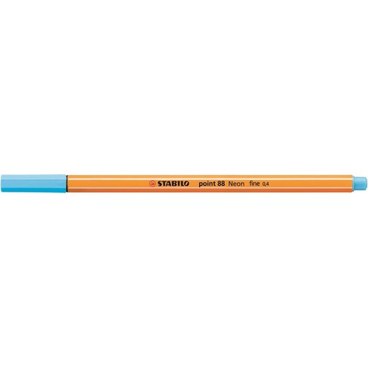 Liner, 0,4 mm, STABILO "Point 88", neónový modrý