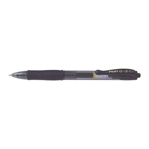 Gélové pero, 0,32 mm, stláčací mechanizmus, PILOT "G-2", atramentovo modré