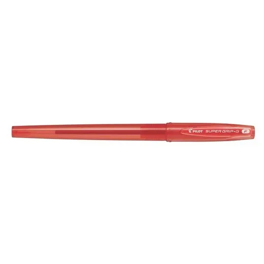 Guľôčkové pero, 0,22 mm, s vrchnákom, PILOT "Super Grip G", červené