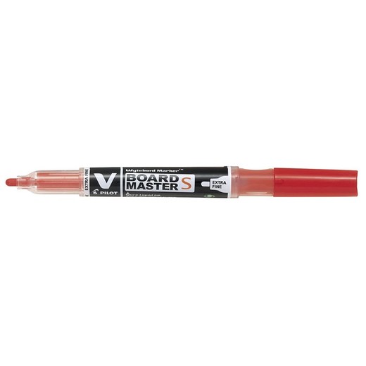 Popisovač na tabule, 1,3 mm, EF, kužeľový hrot, PILOT "V Board Master", červená
