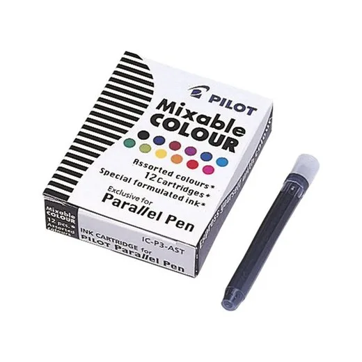 Náplň do plniacich, PILOT "Parallel Pen", 12 rôznych farieb