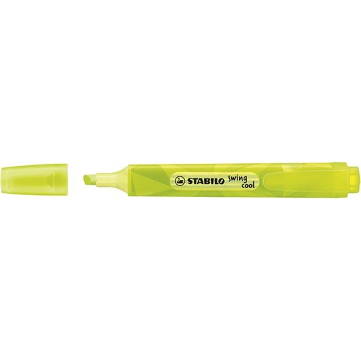 Zvýrazňovač, 1-4 mm, STABILO "Swing Cool", žltý