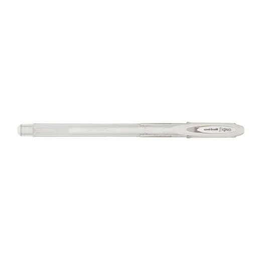Gélové pero, 0,4 mm, s vrchnákom, UNI "UM-120", biele