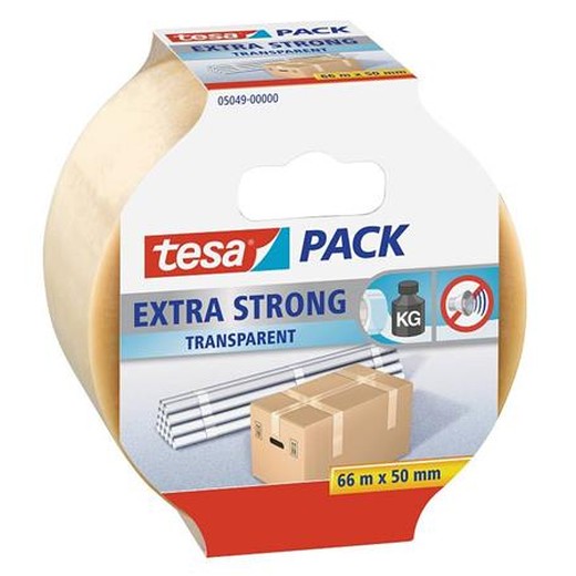 Baliaca páska, 50 mm x 66 m, TESA "Extra Strong", priehľadná