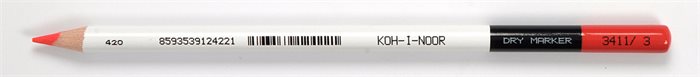 Ceruzka, zvýrazňovač, KOH-I-NOOR "3411", červená