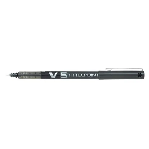 Roller, 0,3 mm, ostrý hrot, s vrchnákom, PILOT "Hi-Tecpoint V5", čierna