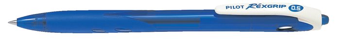 Guľôčkové pero, 0,18 mm, stláčací mechanizmus, PILOT "Rexgrip EF", modré