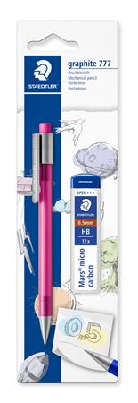 Mikroceruzka a grafitová tuha, 0,5 mm, STAEDTLER "Graphite 777", mix farieb