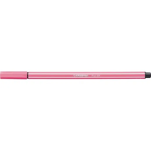 Popisovač, 1 mm, STABILO "Pen 68", svetloružový