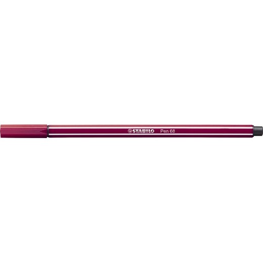 Popisovač, 1 mm, STABILO "Pen 68", nachová