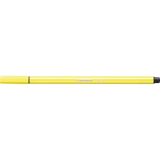 Popisovač, 1 mm, STABILO "Pen 68", citrónovo žltý