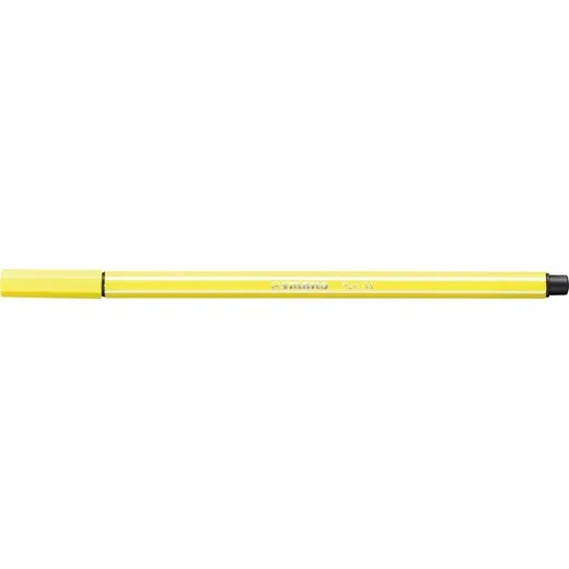 Popisovač, 1 mm, STABILO "Pen 68", citrónovo žltý
