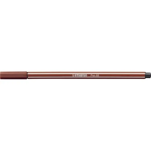Popisovač, 1 mm, STABILO "Pen 68", červený