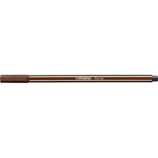 Popisovač, 1 mm, STABILO "Pen 68", hnedý