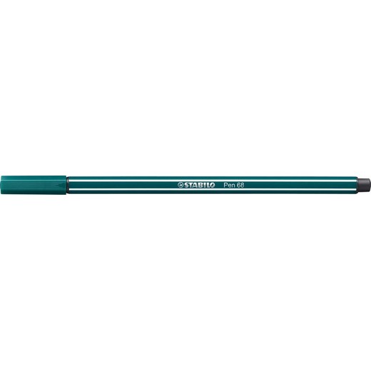 Popisovač, 1 mm, STABILO "Pen 68", tyrkysovo zelený