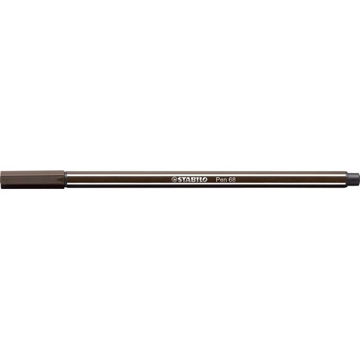 Popisovač, 1 mm, STABILO "Pen 68", kávovo hnedý