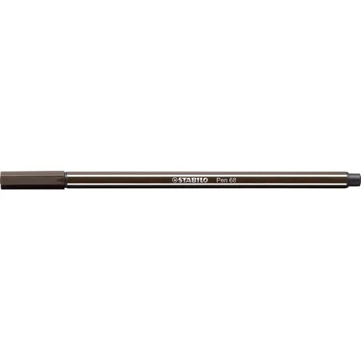 Popisovač, 1 mm, STABILO "Pen 68", kávovo hnedý