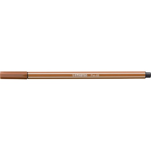 Popisovač, 1 mm, STABILO "Pen 68", červeno hnedý