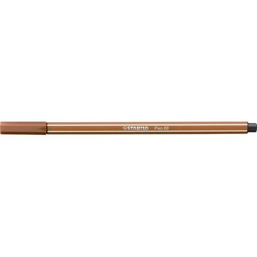 Popisovač, 1 mm, STABILO "Pen 68", červeno hnedý