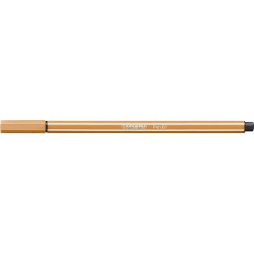 Popisovač, 1 mm, STABILO "Pen 68", tmavookrový