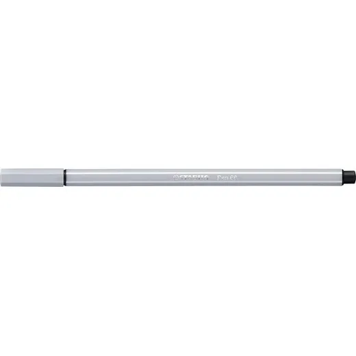 Popisovač, 1 mm, STABILO "Pen 68", svetlosivý