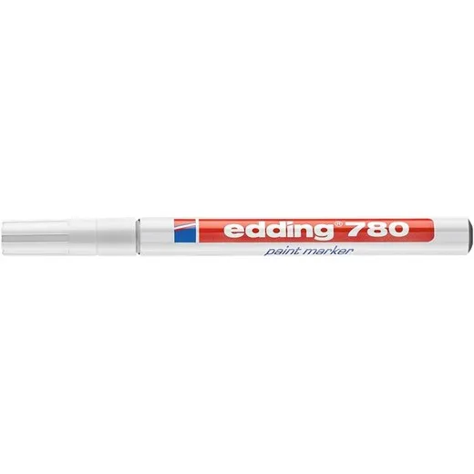 Lakový popisovač, 0,8 mm, EDDING "780", biely