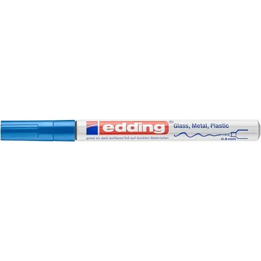 Lakový popisovač, 0,8 mm, EDDING "780", modrý