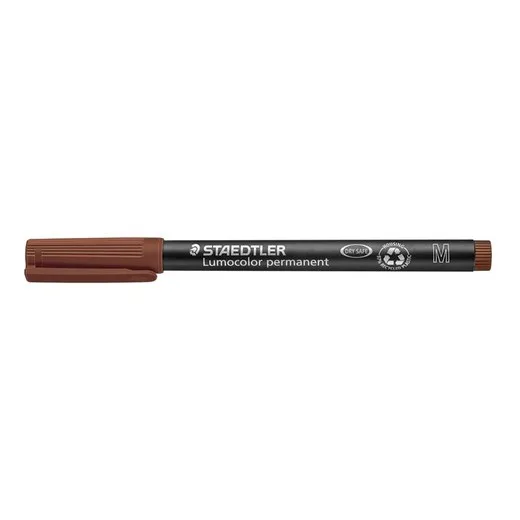 Permanentný popisovač, OHP, 1 mm, STAEDTLER "Lumocolor® 317 M", hnedá