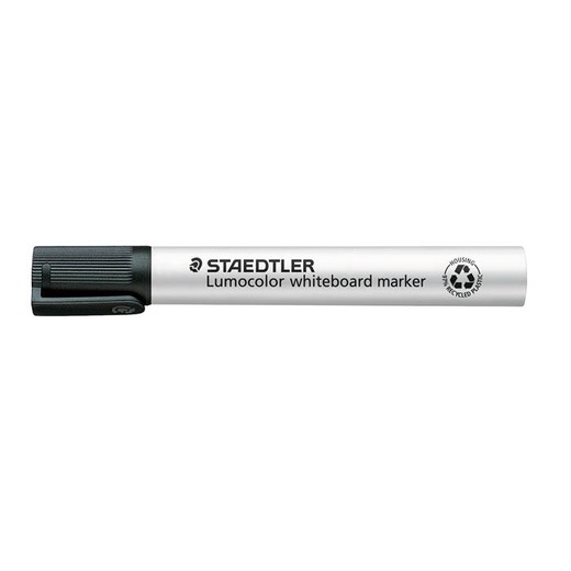 Popisovač na tabule a flipchartové tabule, zrezaný hrot, STAEDTLER "Lumocolor 351 B", čierny