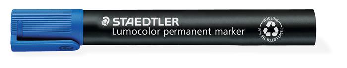 Permanentný popisovač, 2 mm, kužeľový hrot, STAEDTLER "Lumocolor 352", modrý