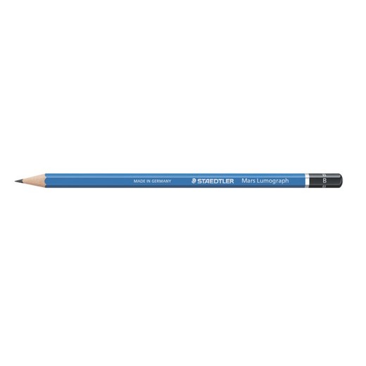 Grafitová ceruzka, B, šesťhranná, STAEDTLER "Mars Lumograph 100"