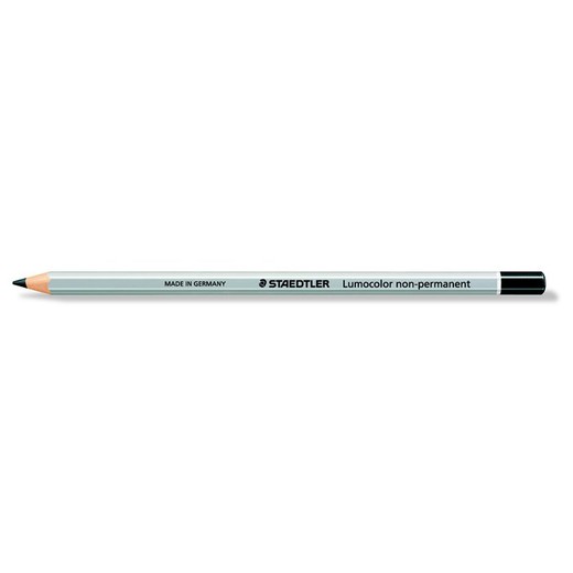 Farebná ceruzka, šesťhranná, na všetky povrchy, nepermanentná, (omnichrom) STAEDTLER "Lumocolor 108", čierna