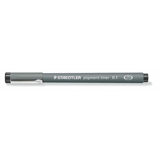 Liner, 0,1 mm, STAEDTLER "Pigment Liner", čierny