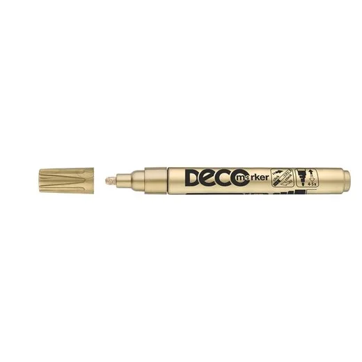 Lakový popisovač, 2-4 mm, ICO "Decomarker", zlatý