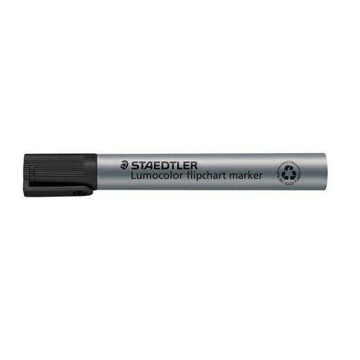 Popisovač na flipchartové tabule, 2 mm, kužeľový hrot, STAEDTLER "Lumocolor 356", čierny