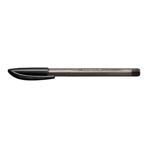 Guľôčkové pero, 0,3 mm, kužeľový hrot, STAEDTLER "Ball", čierne