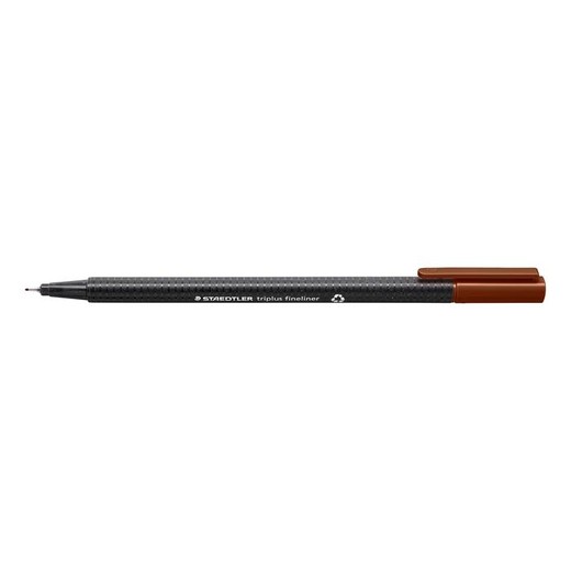 Liner, 0,3 mm, STAEDTLER "Triplus", stredne hnedý